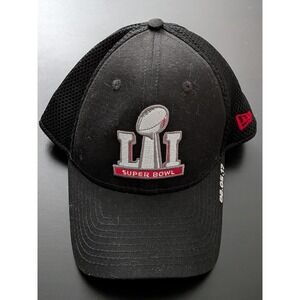 New‎ ERA 39THIRTY Super Bowl LI Houston Texas Medium/Large Fitted Black Hat Cap